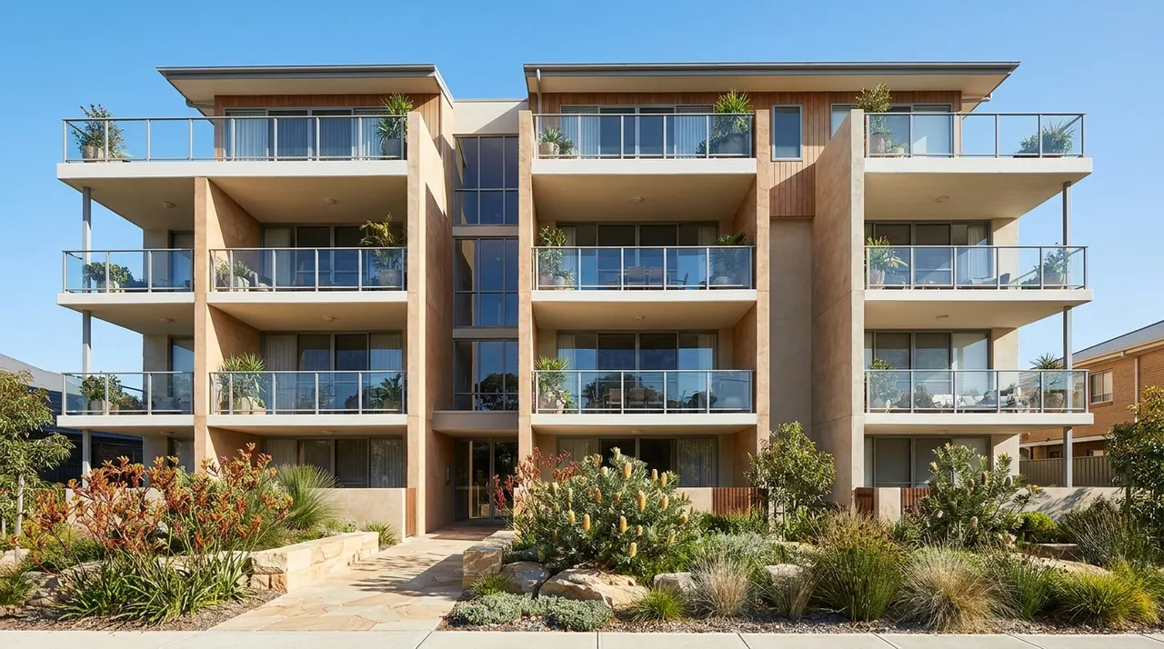 Mid-rise apartment building serviced under a strata pest program